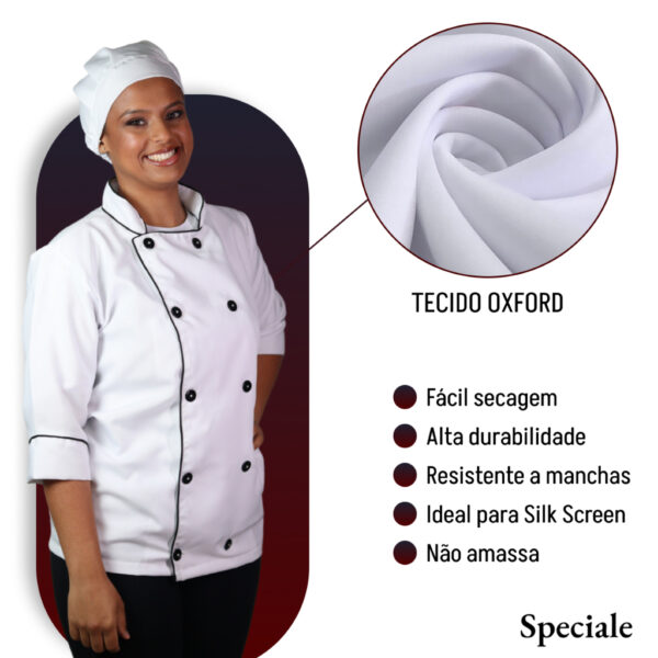 Dolma Chef Uniforme Doma Mameluko Cozinha Unissex Manga - Image 11