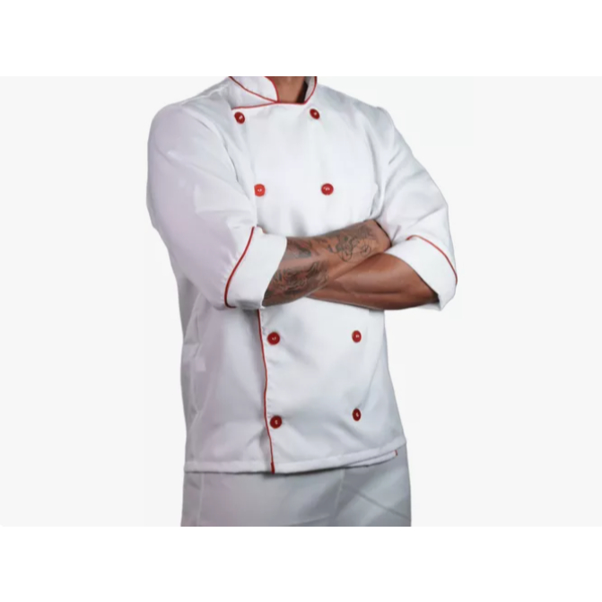Dolma Chef Uniforme Doma Mameluko Cozinha Unissex Manga