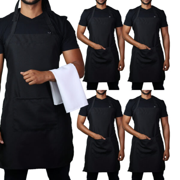 Avental Liso Oxford Kit Ajustável Garçom Churrasqueiro - Image 2