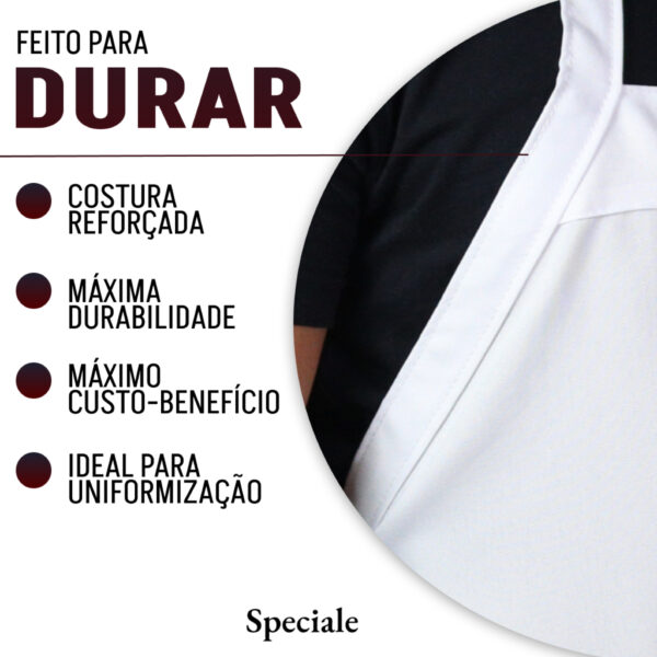 Avental Liso Oxford Kit Ajustável Garçom Churrasqueiro - Image 4